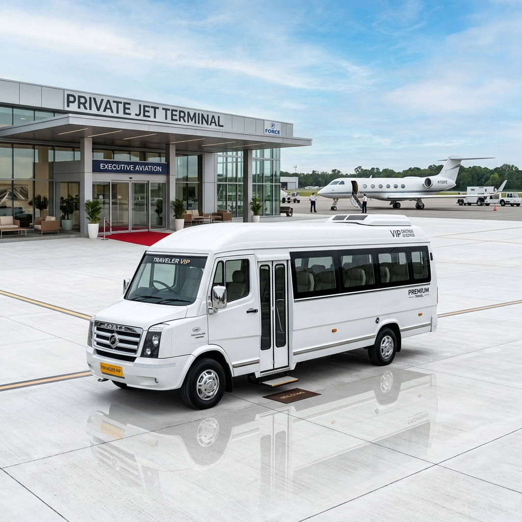 26 Seater VIP Mega Cruiser Tempo Traveller Rental
